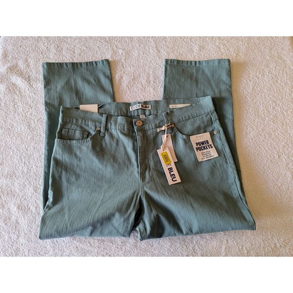 NWT  Code Bleu Chelsea Classic Rise Secret Tummy Panel Capri  Sz 12P - Picture 10 of 11